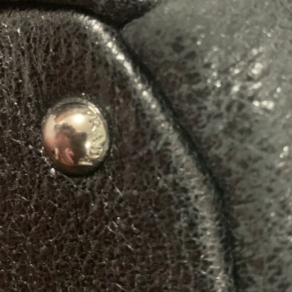 Auth Prada Cervo Lux Nero - Picture 8 of 11